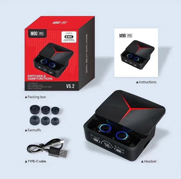 M90 Pro Earbuds with Power Bank